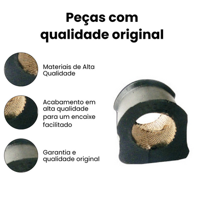BUCHA DA BARRA ESTABILIZADORA DIANTEIRA LADO DIREITO E LADO ESQUERDO VOLKSWAGEN | AUDI | CHERY MB0386 - Imagem 3