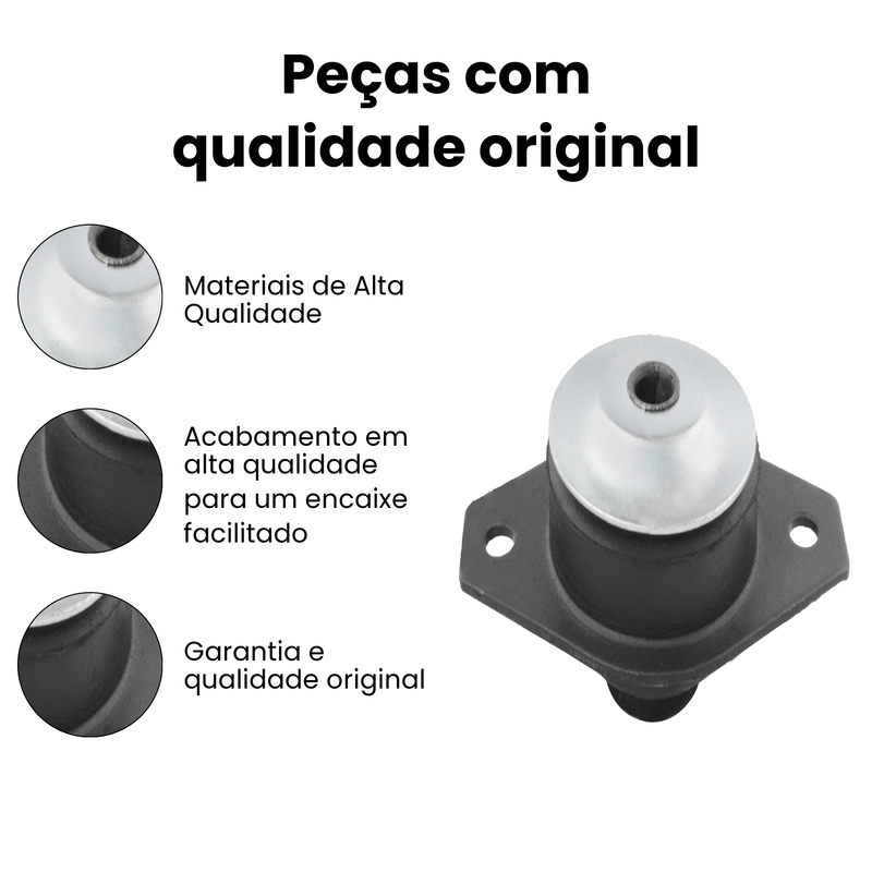 Coxim Motor Diant Dir Esq Fiat Elba 1.6 1.5 1988-1996, Uno 1 - Imagem 3