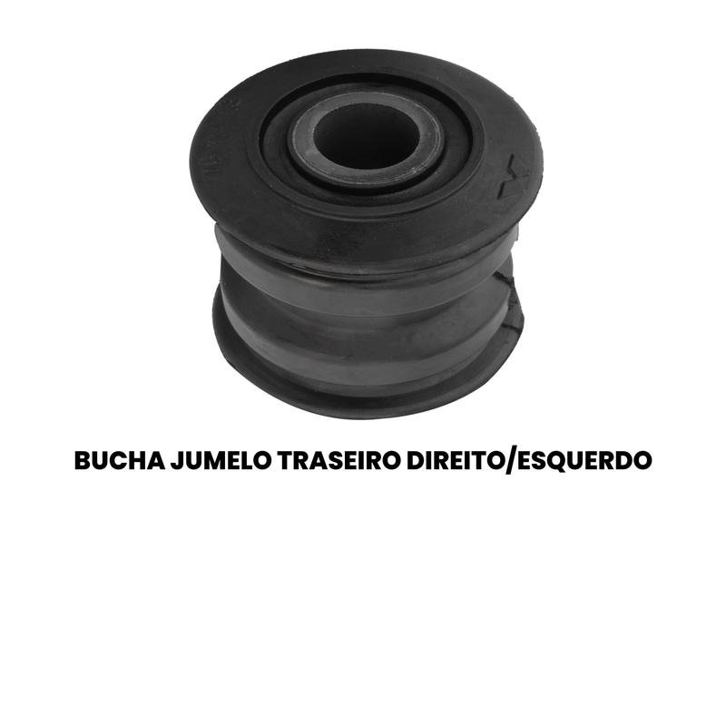 KIT Bucha Jumelo Tras Dir Esq Fiat Fiorino Strada 1986 a 2024 - Imagem 2