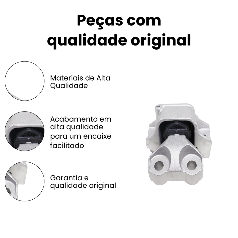 Coxim Motor Diant Esq Fiat Doblo Cargo 1.3 1.8 2002-2016 Cro - Imagem 3