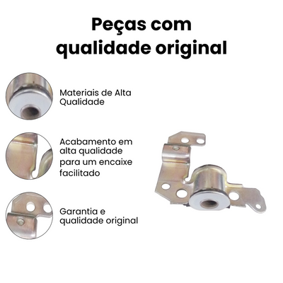 BUCHA BANDEJA DIANTEIRO DIREITO COM BARRA ESTABILIZADORA FIAT MB481 - Imagem 3