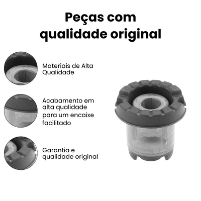 Bucha Quadro Traseiro Direito/Esquerdo Peugeot 206 207 - Imagem 3
