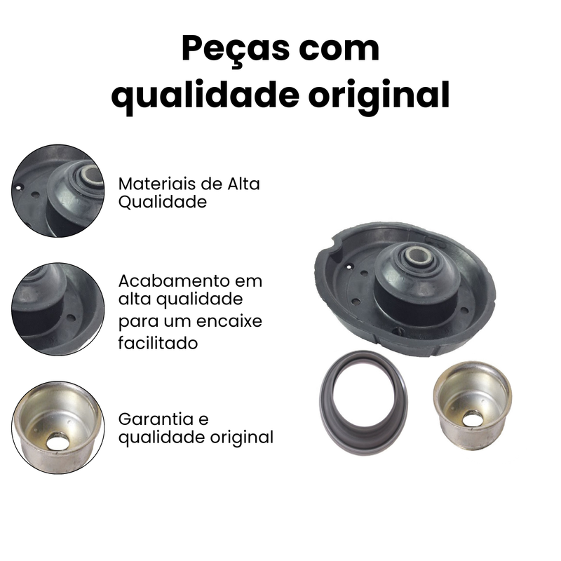 Coxim Amort Diant com Rolamento Mobensani Volkswagen Gol Voy - Imagem 3