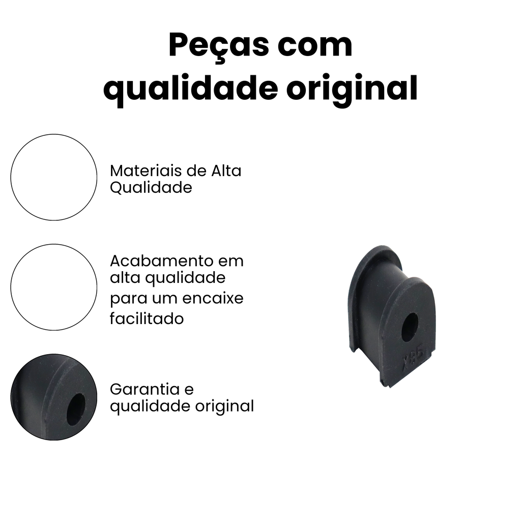 Bucha Barra Estabilizadora Traseira Dir/Esq Honda Civic - Imagem 3