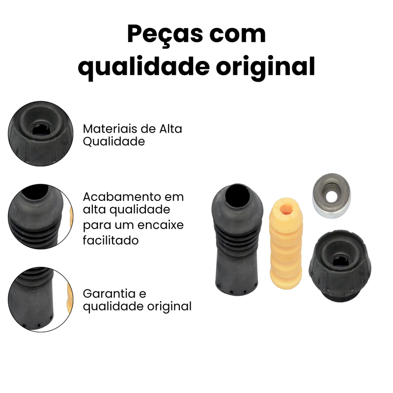 Kit Amortecedor Diant Dir Esq Renault Captur Duster Oroch Logan Sa - Imagem 3