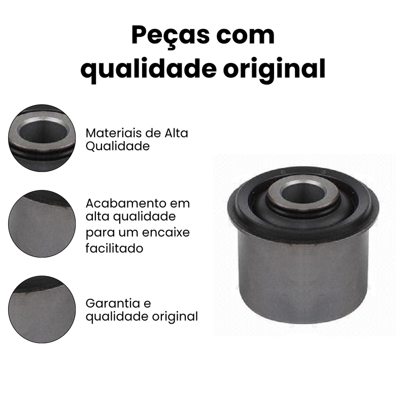 Bucha Bandeja Dianteira Nissan Frontier 1998 a 2024 Direita - Imagem 3