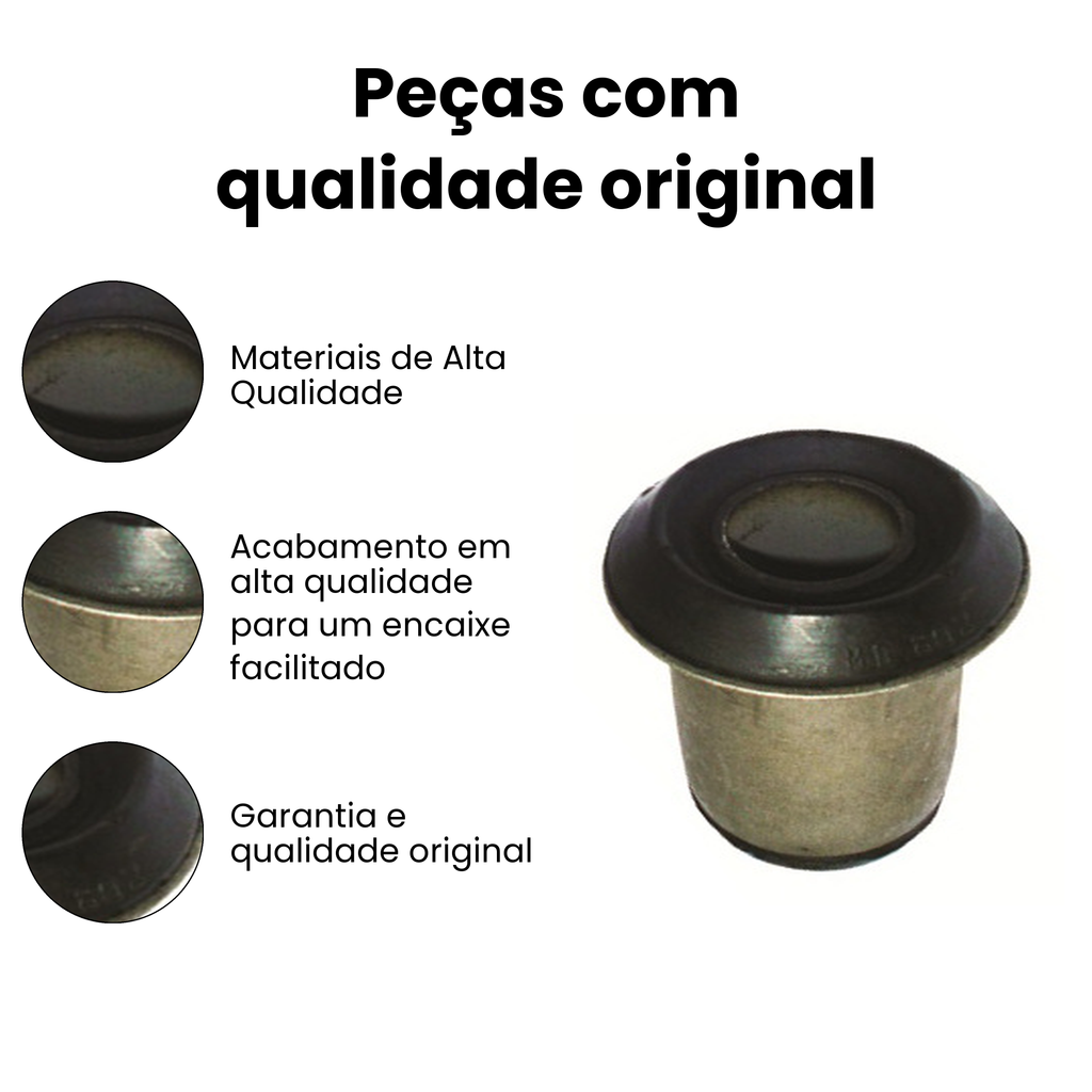 Bucha Bandeja Dianteira Direito/Esquerdo Jinbei Kia - Imagem 3