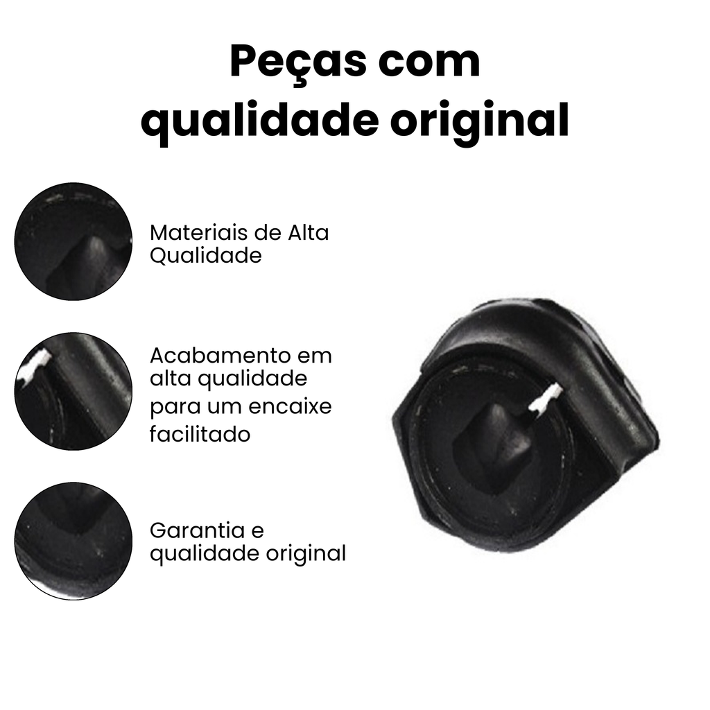 BUCHA BARRA ESTABILIZADORA DIANTEIRO DIREITO/ESQUERDO PEUGEOT MB9133 - Imagem 3