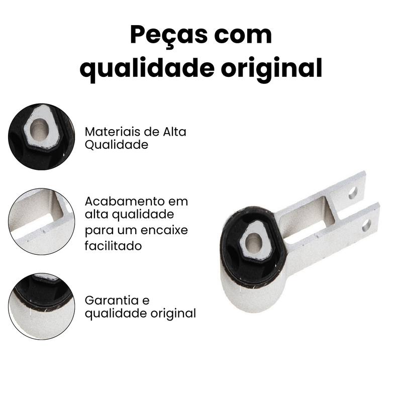 Coxim Motor Tras Câmbio Fiat Stilo 1.8 16V Flex 2003 a 2011 - Imagem 3