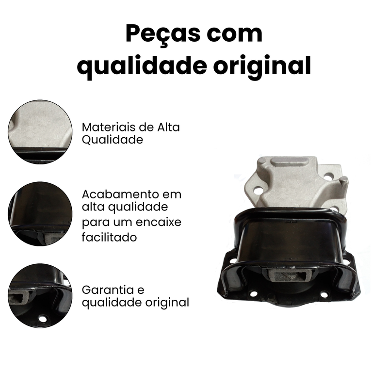 Coxim Motor Diant. Dir Hidráulico Peugeot 307 308 C4 Pallas - Imagem 3