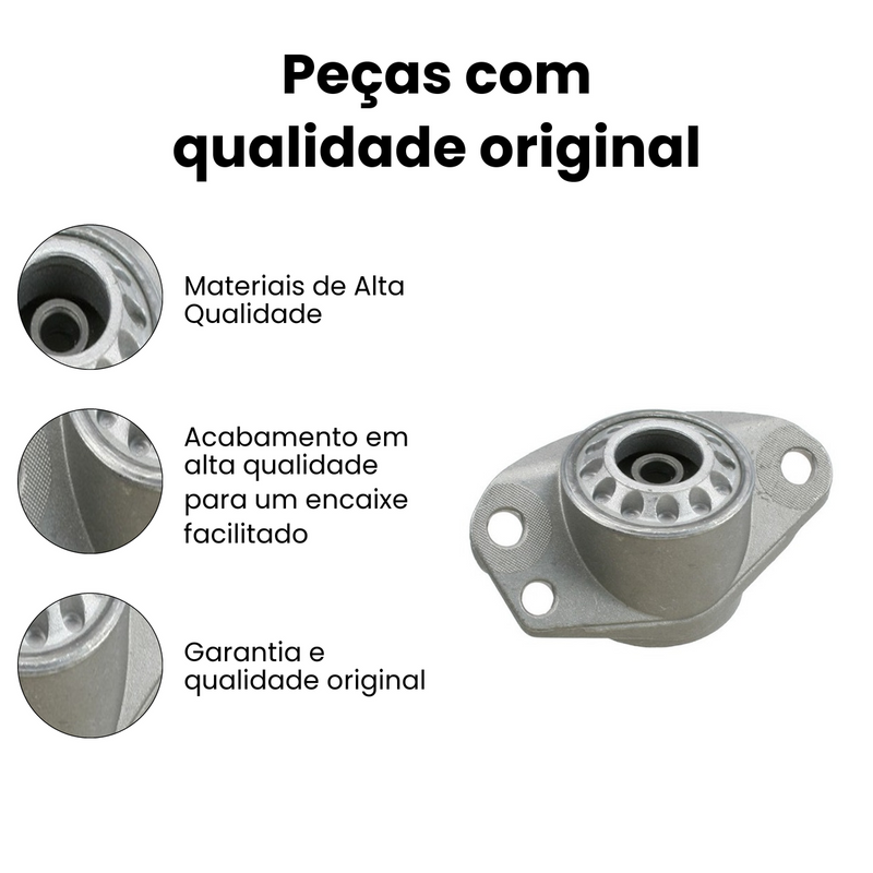 Coxim Amort Tras Audi A1 VW Golf Polo Bora Fox 1999-2019 - Imagem 3