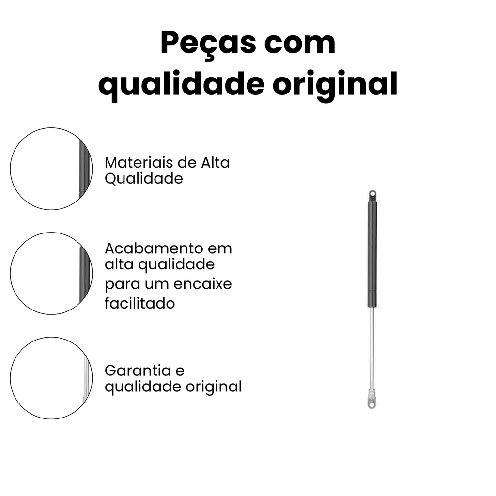 Mola a Gás Porta Malas Volkswagen Gol - Imagem 3