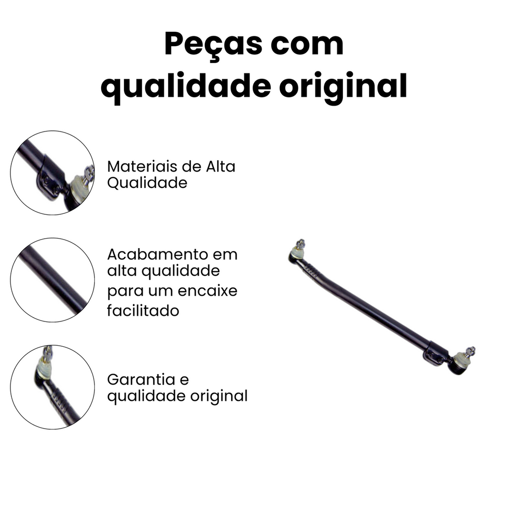BARRA DIREÇÃO LATERAL DIANTEIRO DIREITO/ESQUERDO VOLKSWAGEN | FORD N-248 - Imagem 3