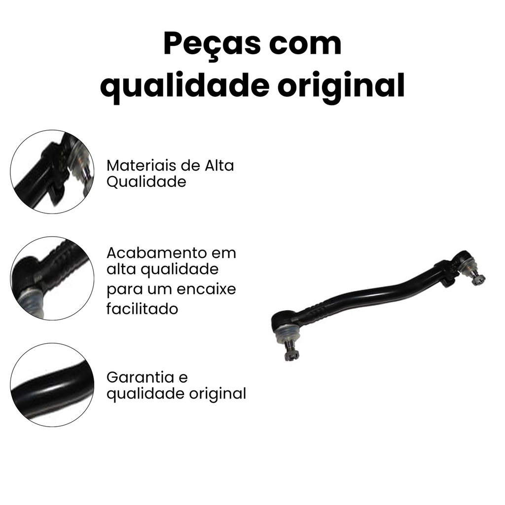 BARRA DE DIREÇÃO LATERAL DIANTEIRA/TRASEIRA DIREITA/ESQUERDA MERCEDES BENZ N-5027 - Imagem 3