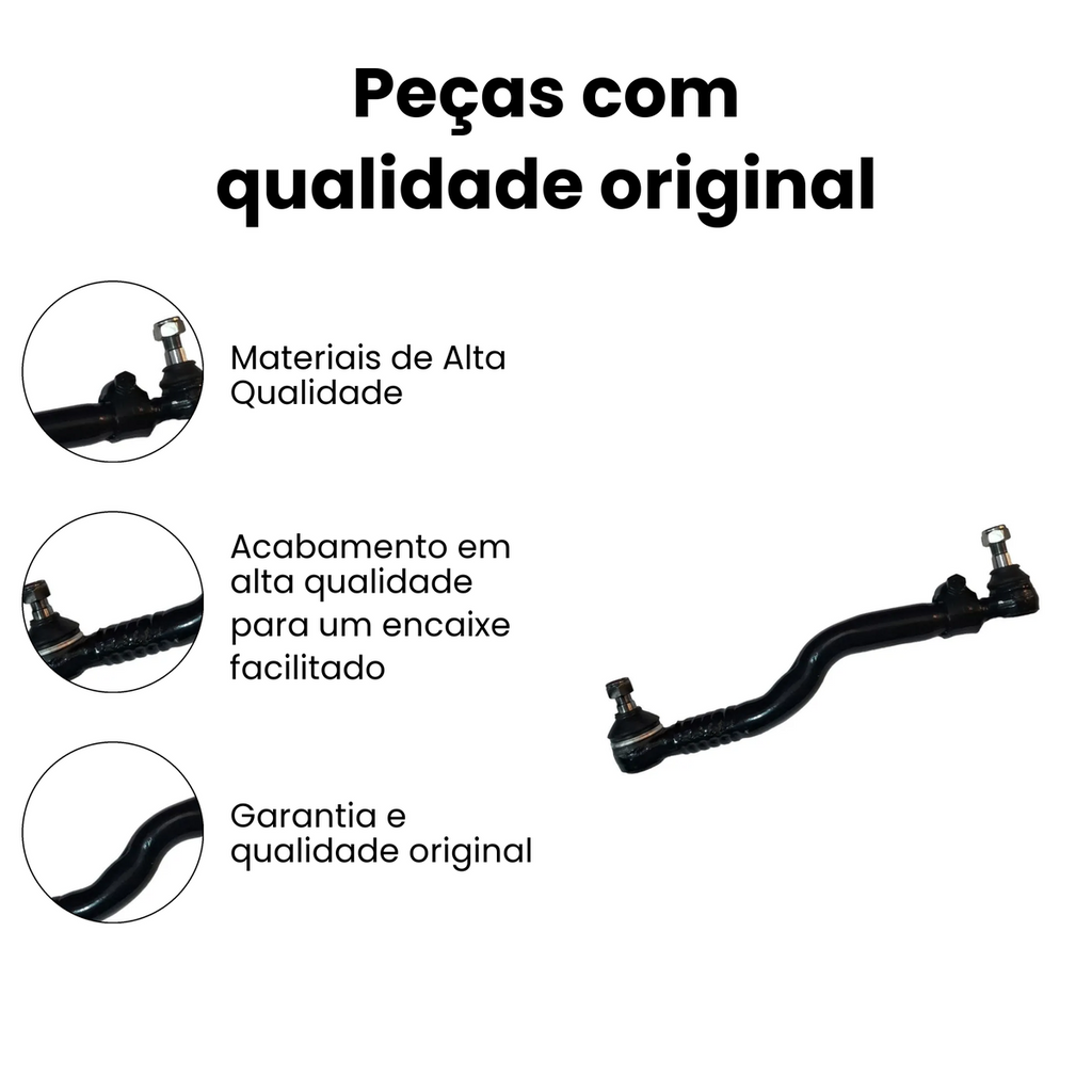 BARRA DE DIREÇÃO LATERAL DIANTEIRA DIREITA/ESQUERDA MERCEDES BENZ N-5032 - Imagem 3