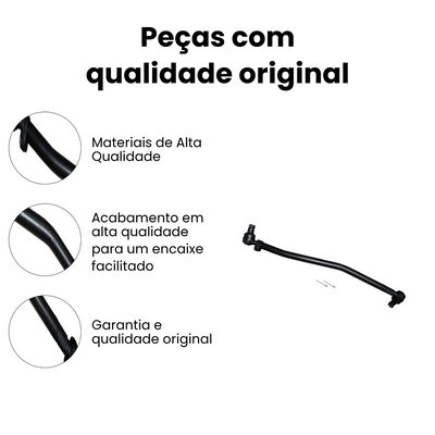 Barra Lateral Dianteira Direita Esquerda Mercedes-Benz 1214 - Imagem 3