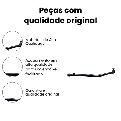 BARRA DE DIREÇÃO LATERAL DIANTEIRO DIREITO E ESQUERDO MERCEDES BENZ N-5228 - Imagem 3