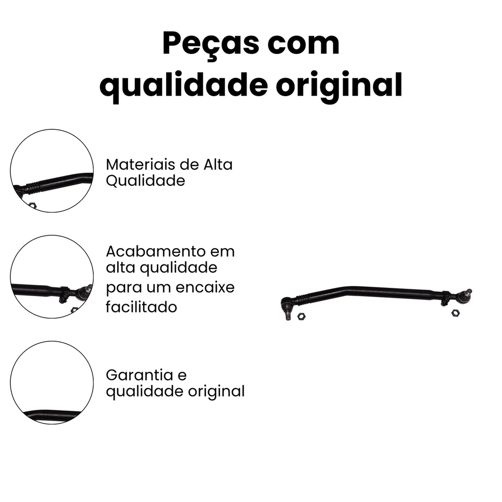 BARRA DIRECAO LATERAL DIANTEIRO MERCEDES BENZ N-5238 - Imagem 3