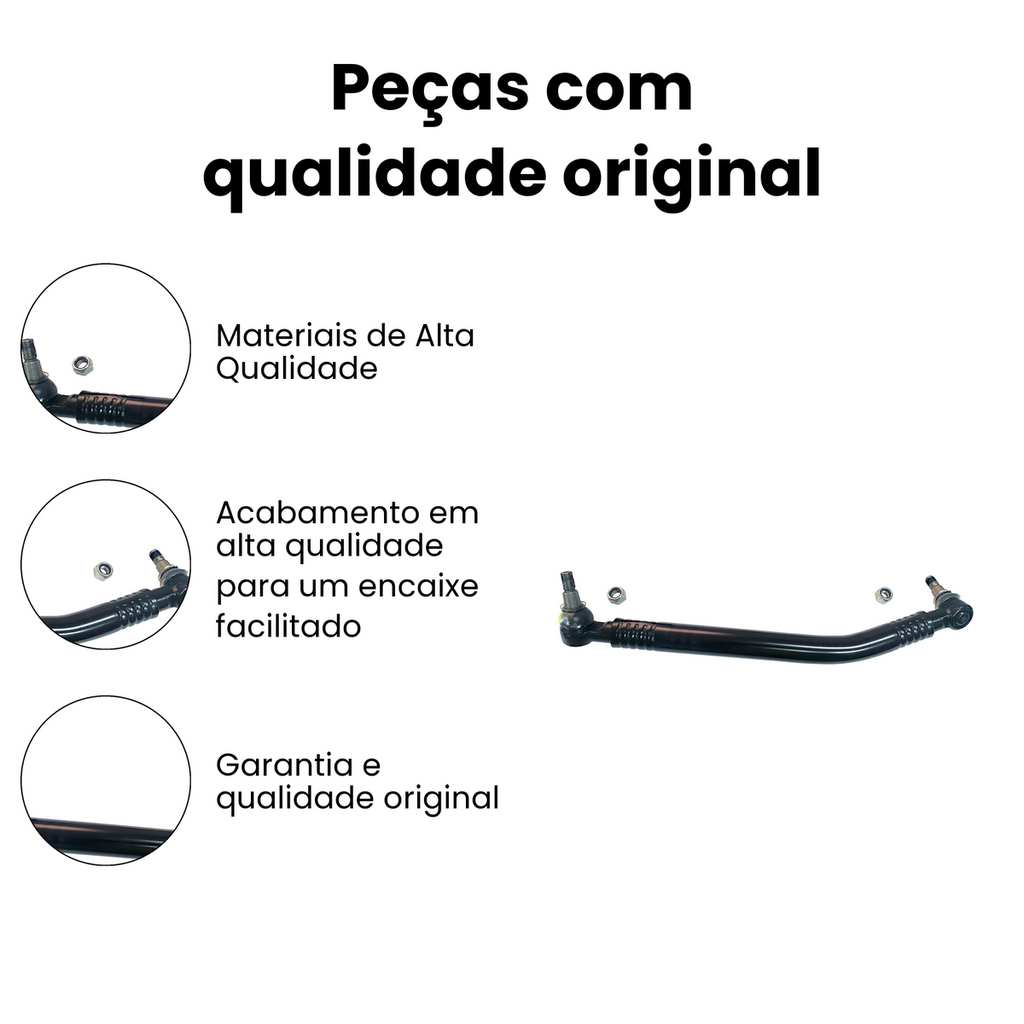BARRA DE DIREÇÃO LATERAL DIANTEIRA VOLKSWAGEN N-7004 - Imagem 3