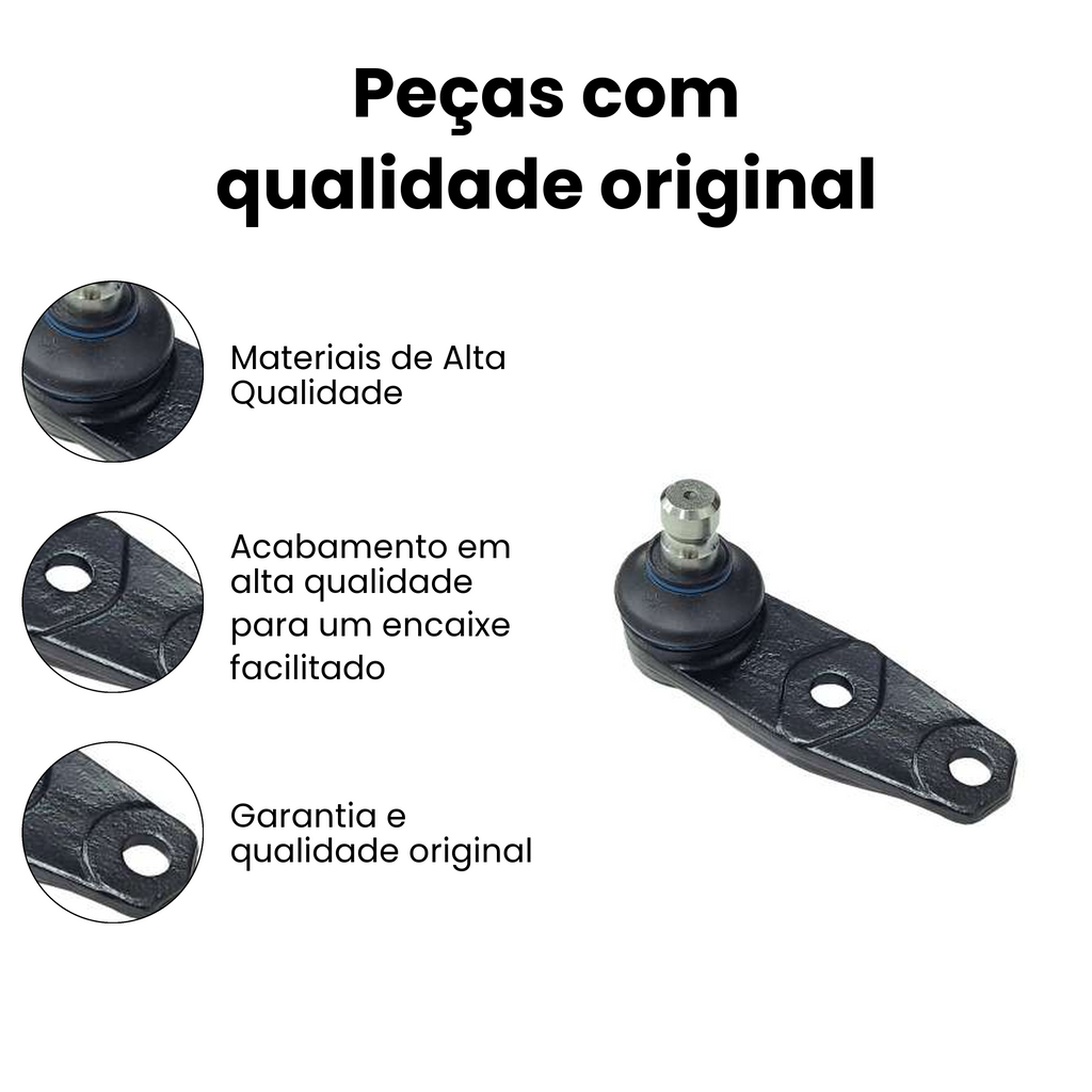 Pivô Suspensão Dianteiro Inferior Renault Kangoo Clio - Imagem 3