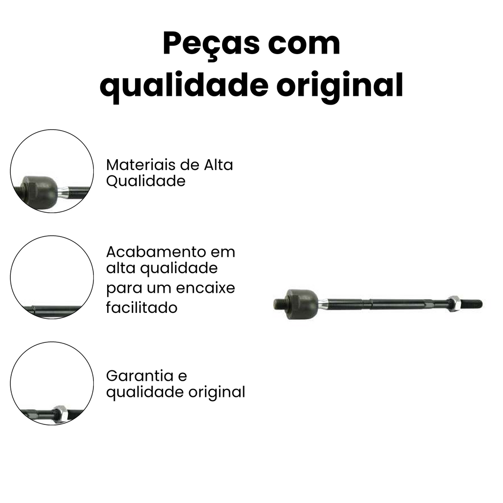 Terminal Axial Direito/Esquerdo Ford Fiesta 2002-2014 - Imagem 3