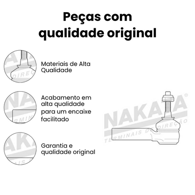 Terminal Direção Dianteiro Direito/Esquerdo Fiat Bravo - Imagem 3