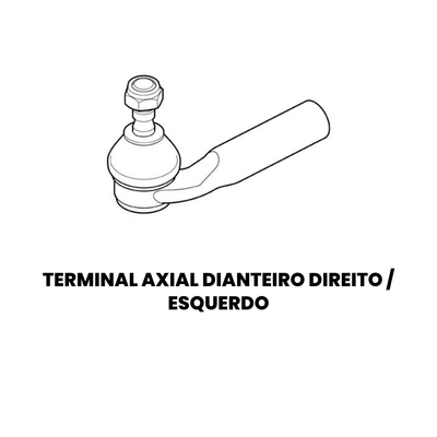 Terminal Direção Dianteiro Direito Fiat Punto Linea - Imagem 2
