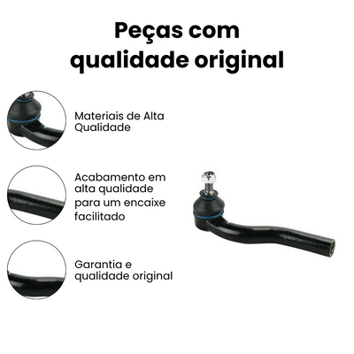 Terminal Direção Dianteiro Esquerdo Palio - Imagem 3