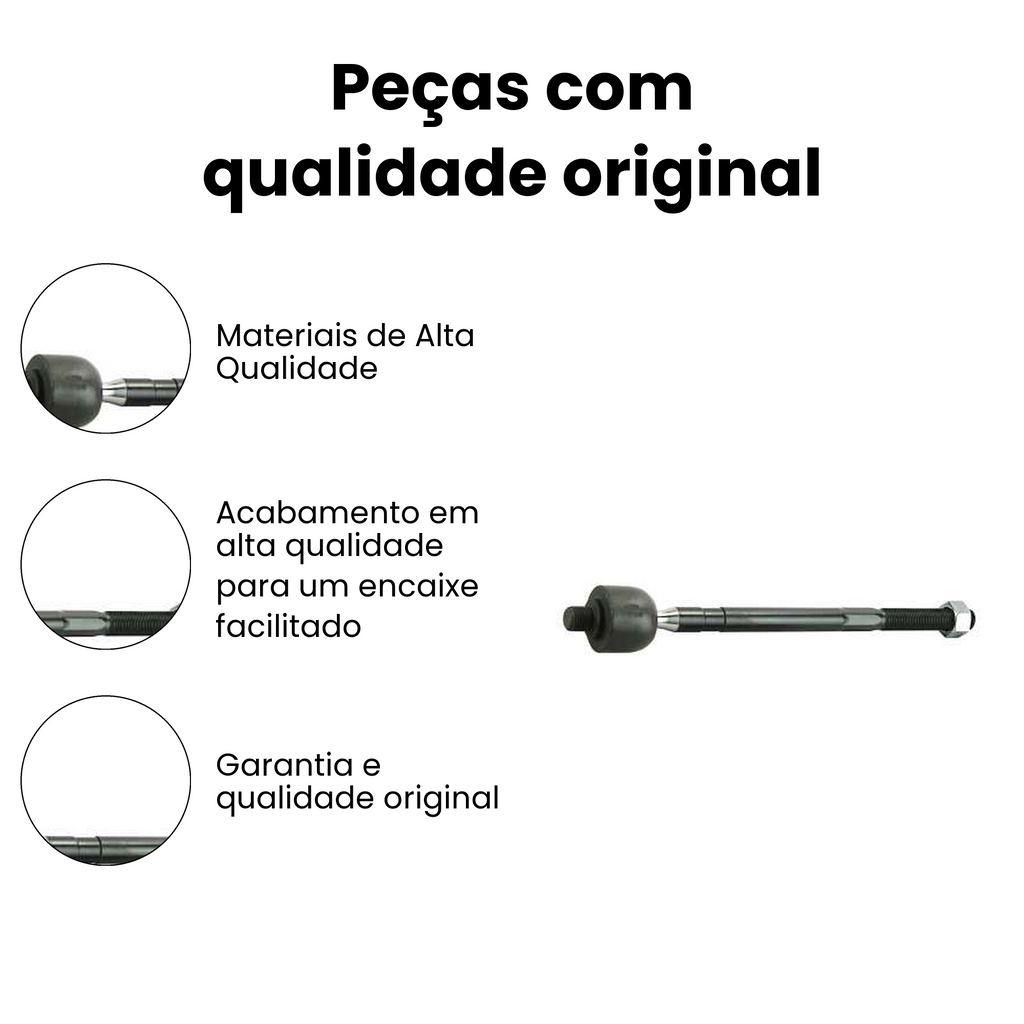 Terminal Axial Direito Esquerdo Fiat Mobi Palio - Imagem 3