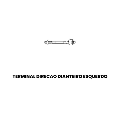 Terminal Axial Direito/Esquerdo Fiat Strada Palio Siena - Imagem 2