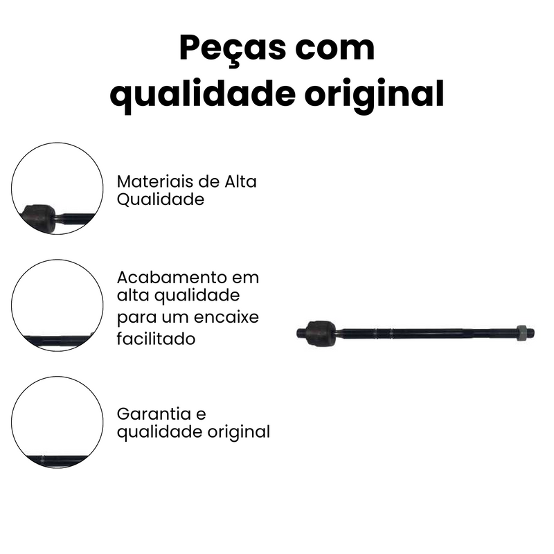 Terminal Axial Dir Esq Mercedes A180 A200 A250 A45 AMG B180 - Imagem 3