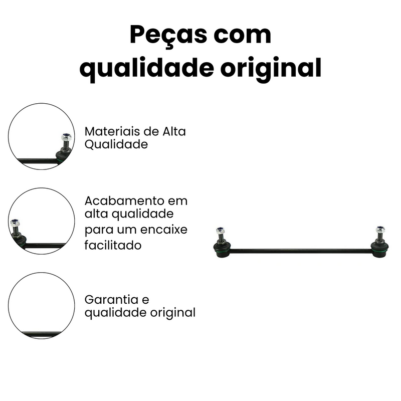 Bieleta Dianteira Direita Esquerda Citroen C3 Peugeot 206 20 - Imagem 3