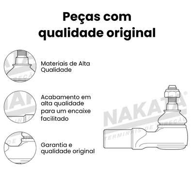 Terminal De Direção Dianteiro Esquerdo X-Terra Frontier - Imagem 3