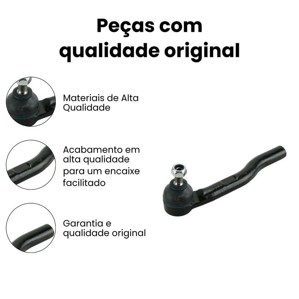 Terminal de Direção Dianteiro Esquerdo Honda Fit City - Imagem 3