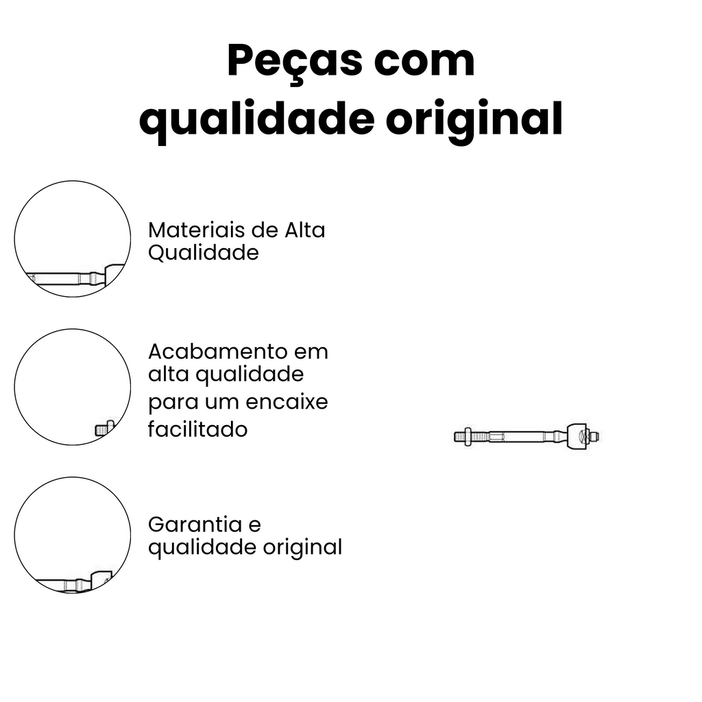 Terminal Axial Direito Esquerdo Honda Civic 2006-2014 - Imagem 3