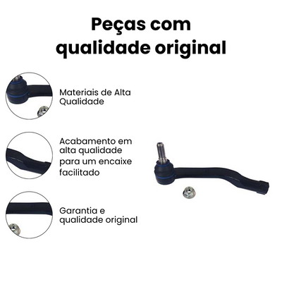Terminal Direção Dianteiro Esquerdo Renault Master - Imagem 3