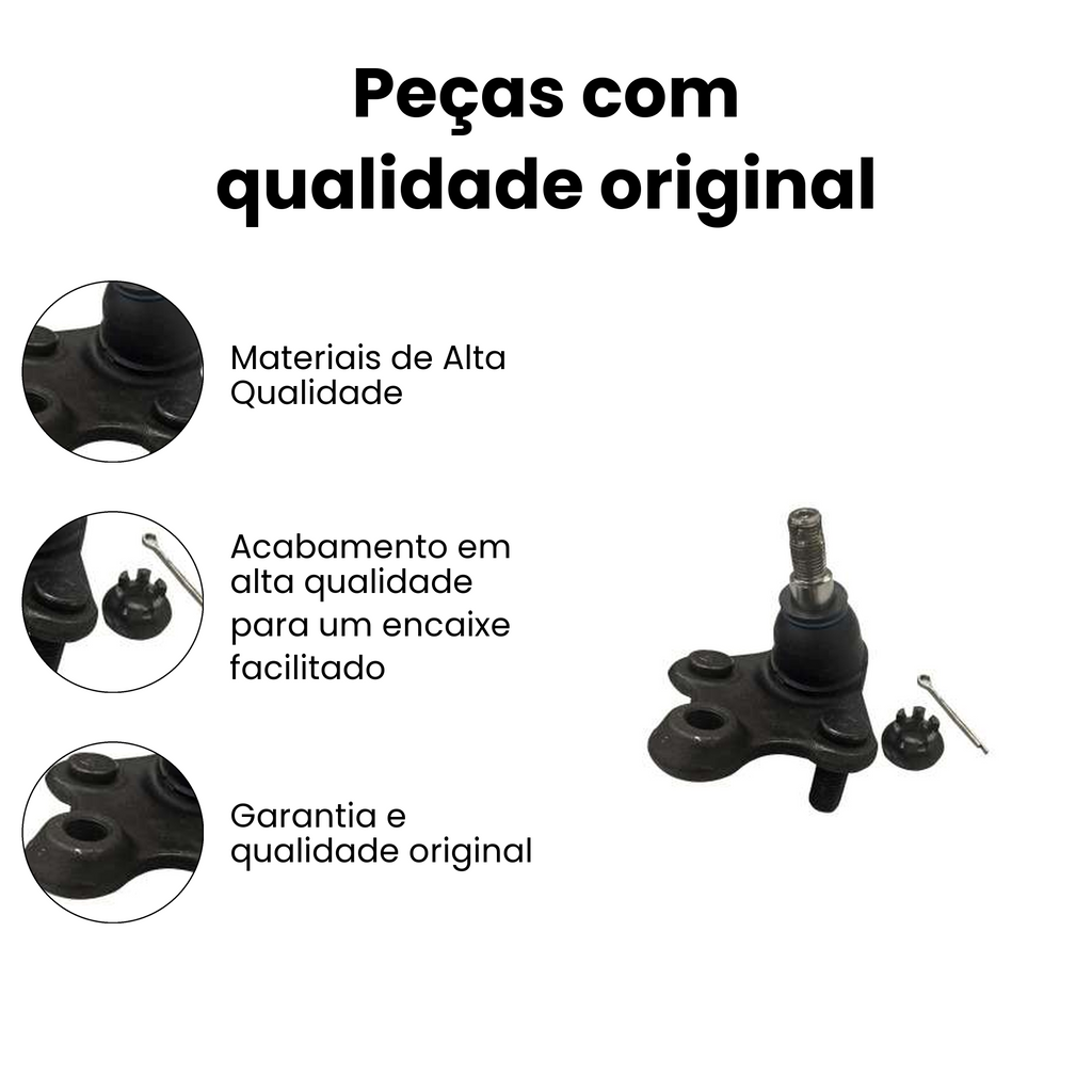 Pivô Suspensão Dianteiro Direito/Esquerdo Inferior Civic - Imagem 3