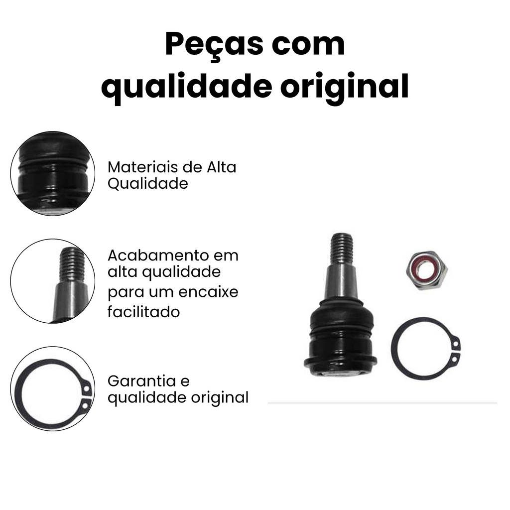 Pivô Suspensão Dianteiro Inferior Direito Esquerdo Fit - Imagem 3