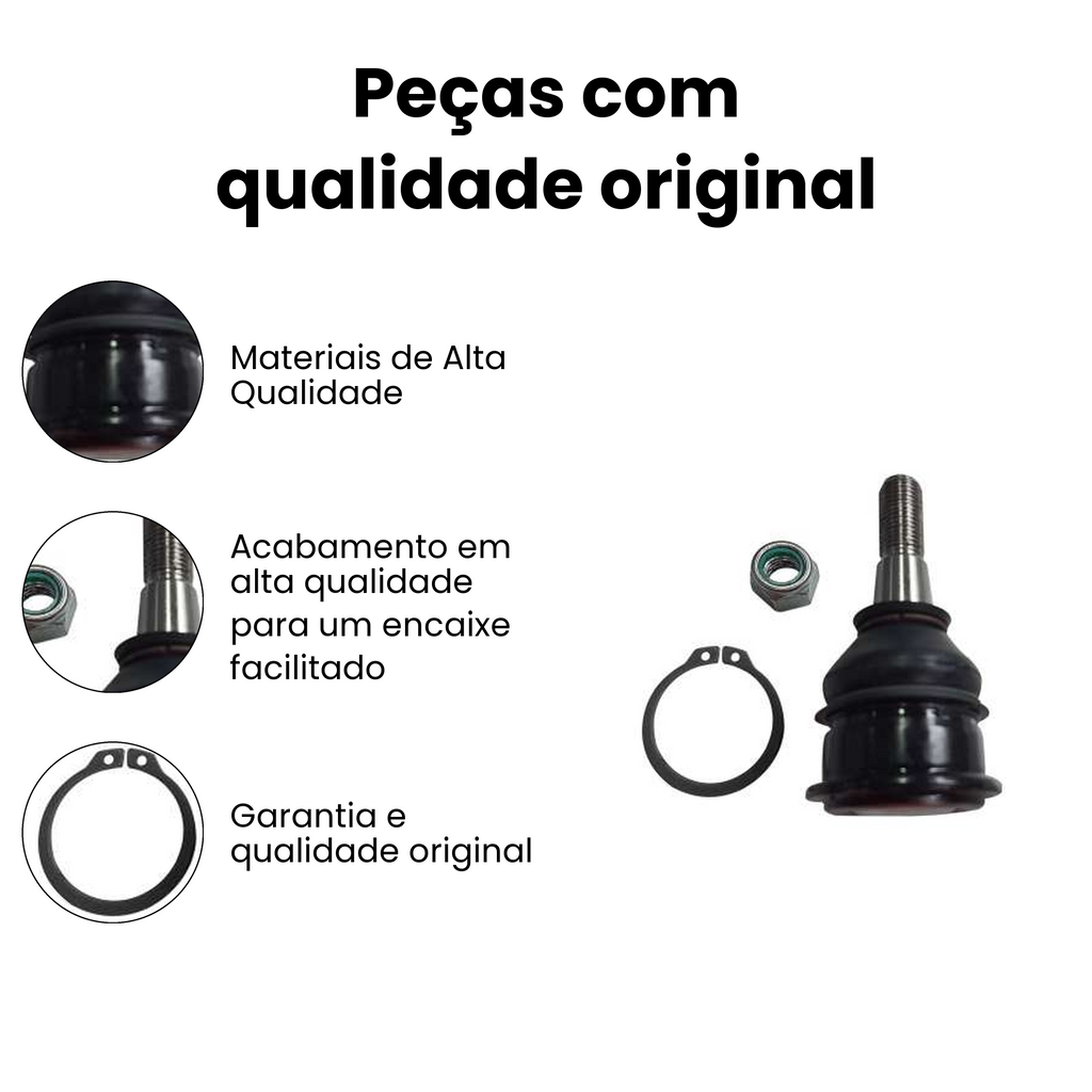 Pivô Suspensão Dianteiro Direito/Esquerdo Inferior - Imagem 3