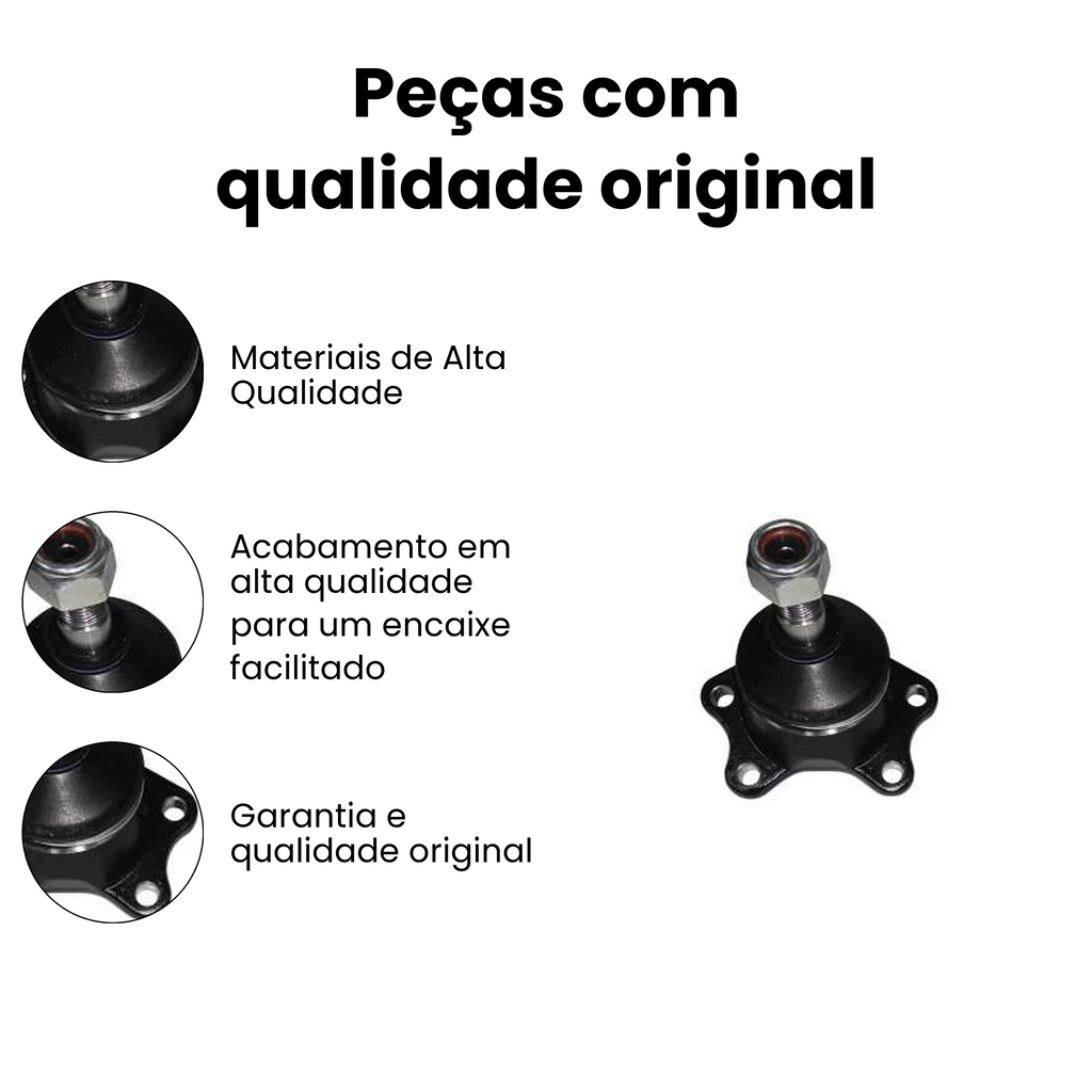 Pivô Suspensão Dianteira Direito/Esquerdo Superior Hilux - Imagem 3