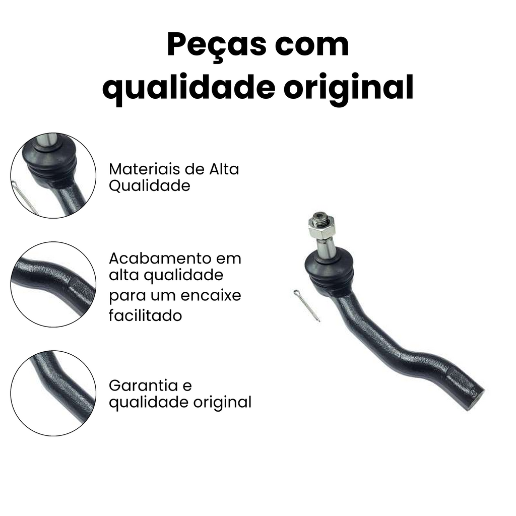 Terminal Direção Dianteiro Esquerdo Frontier Alaskan - Imagem 3