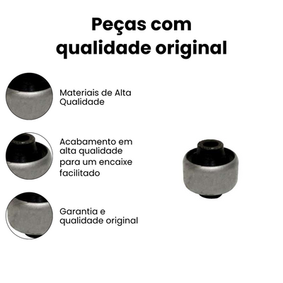 Bucha Bandeja Dianteiro Direito Esquerdo Escort Logus - Imagem 3