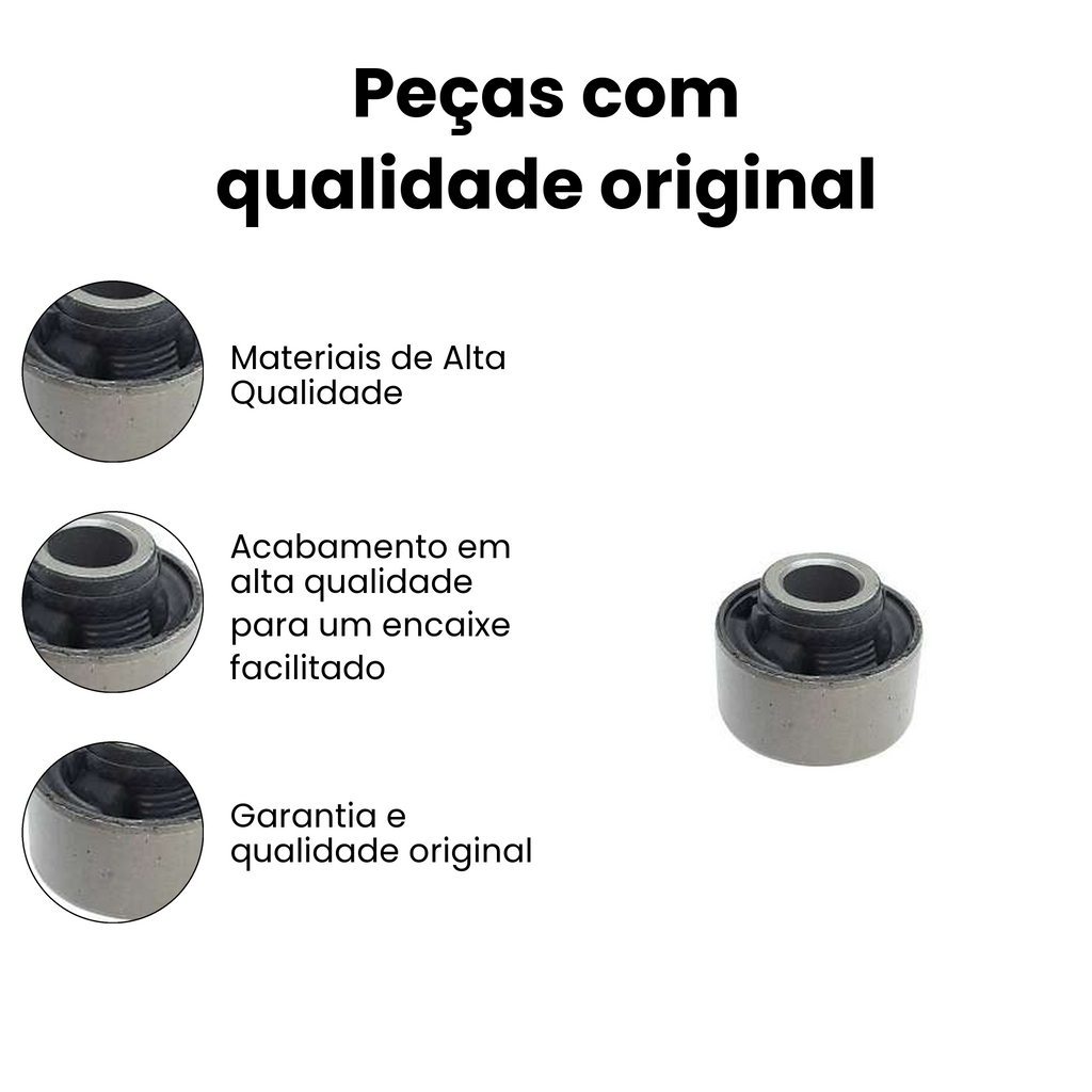Bucha Bandeja Diant Dir Esq Nissan March Kicks Versa - Imagem 3