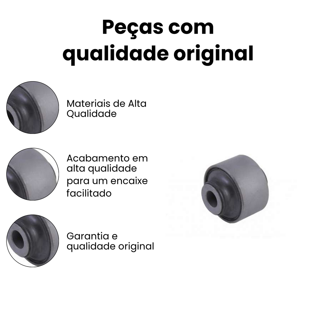 Bucha Bandeja Dianteira Direito/Esquerdo Nissan March - Imagem 3
