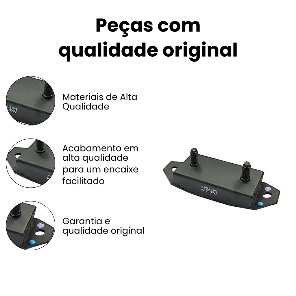 Coxim Motor Traseiro Direito/Esquerdo Fusca Brasilia - Imagem 3