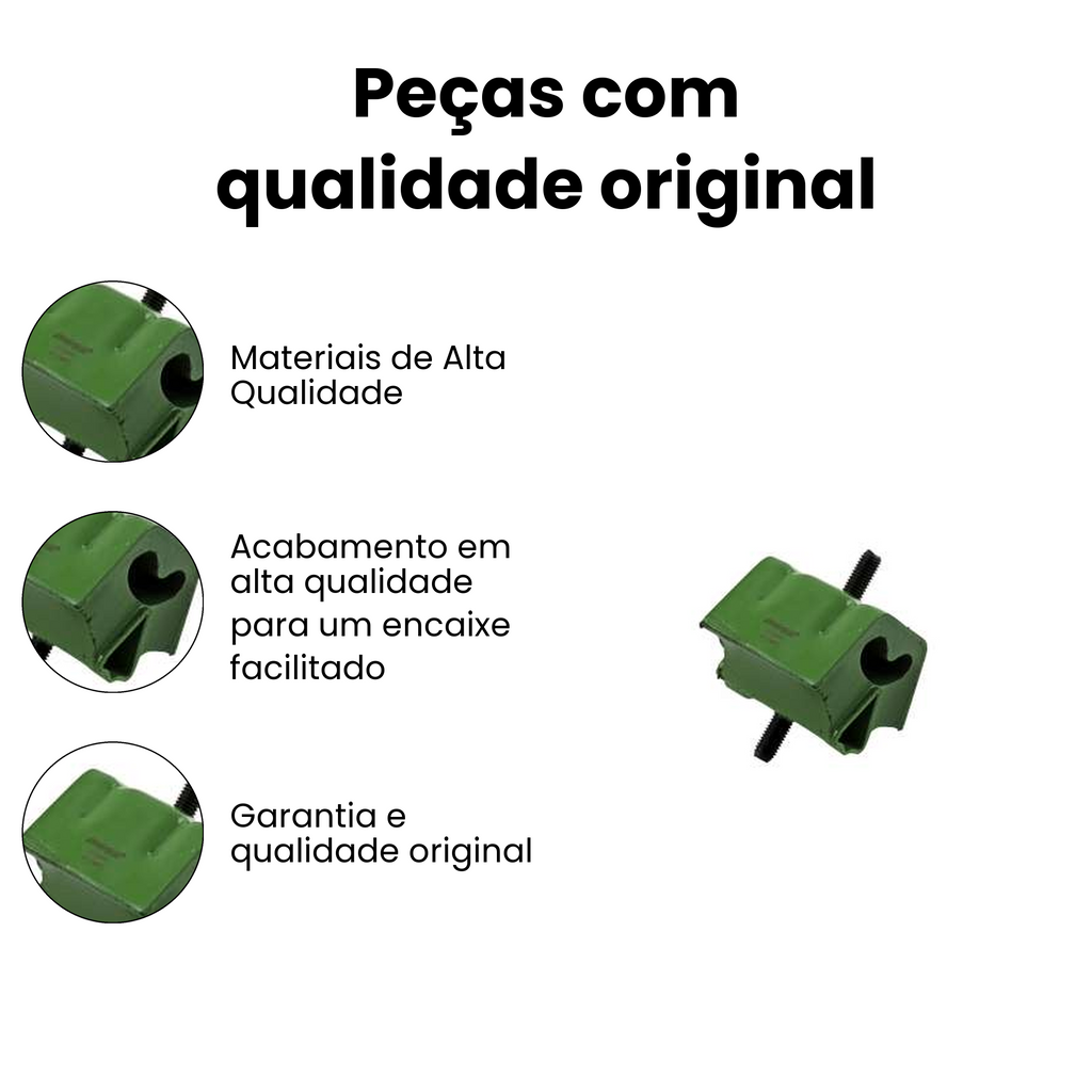 Coxim Motor Dianteiro Direito/Esquerdo Parati Gol - Imagem 3