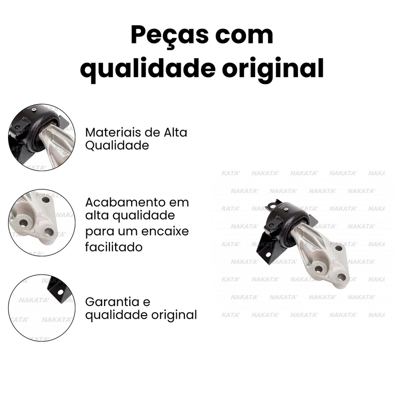 Coxim Motor Diant Esq Chevrolet Cobalt Onix Prisma Sonic Spi - Imagem 3