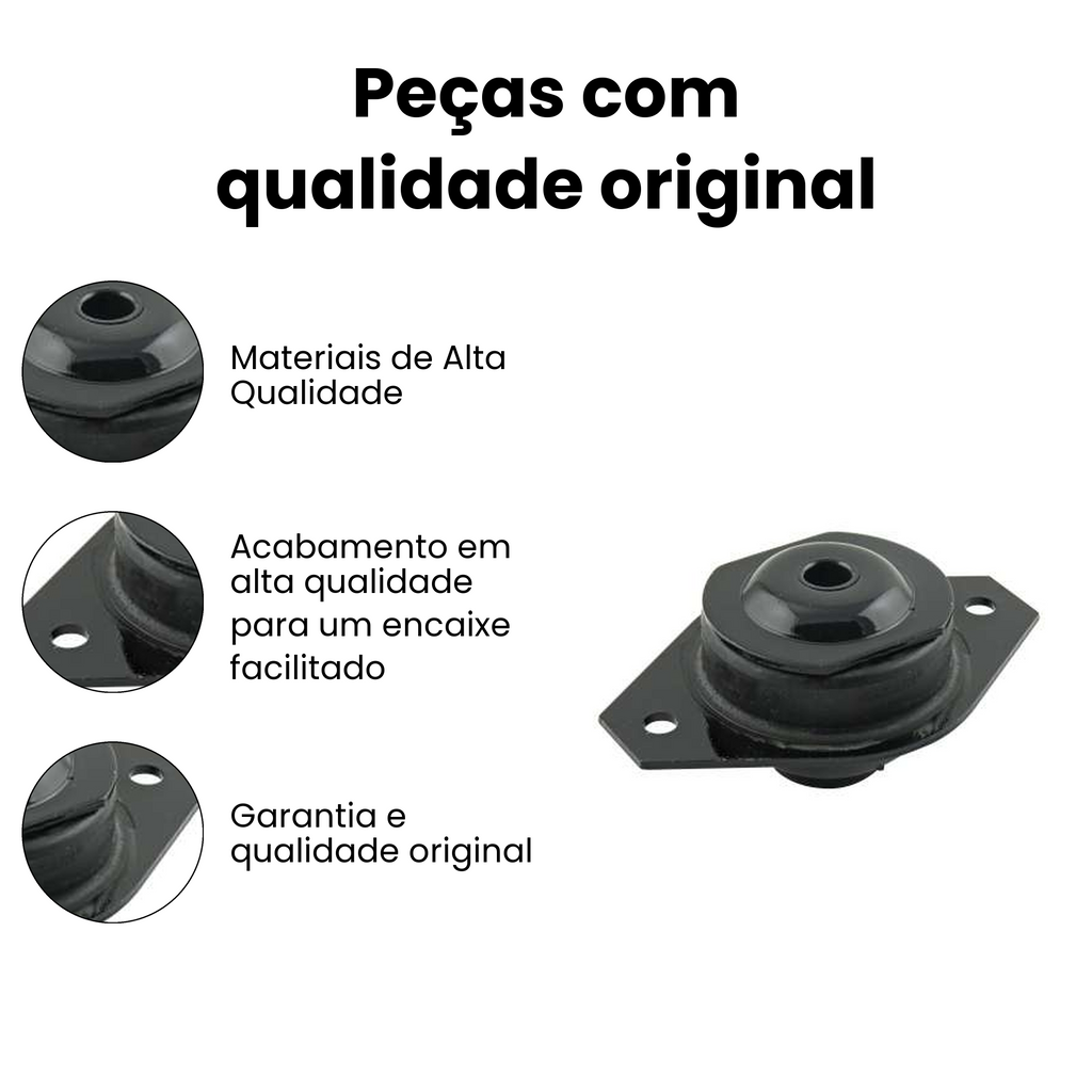 Coxim Motor Dianteiro Direito/Esquerdo Fiat Uno - Imagem 3