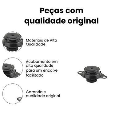 Coxim Motor Traseiro Inferior Palio Strada Original Fiat - Imagem 3