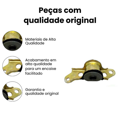 Bucha Bandeja Dianteira Dir. S/ Barra Estabil. Siena Palio - Imagem 3